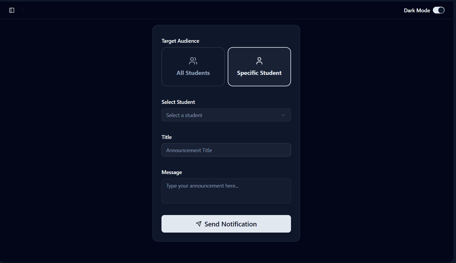 Admin Notifications